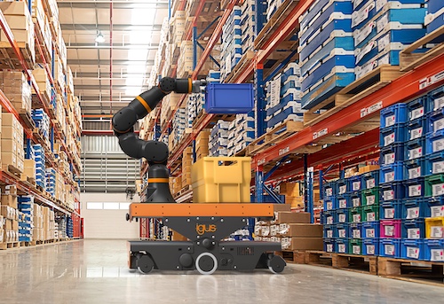 Robot mobile autonomo per la logistica firmato igus 