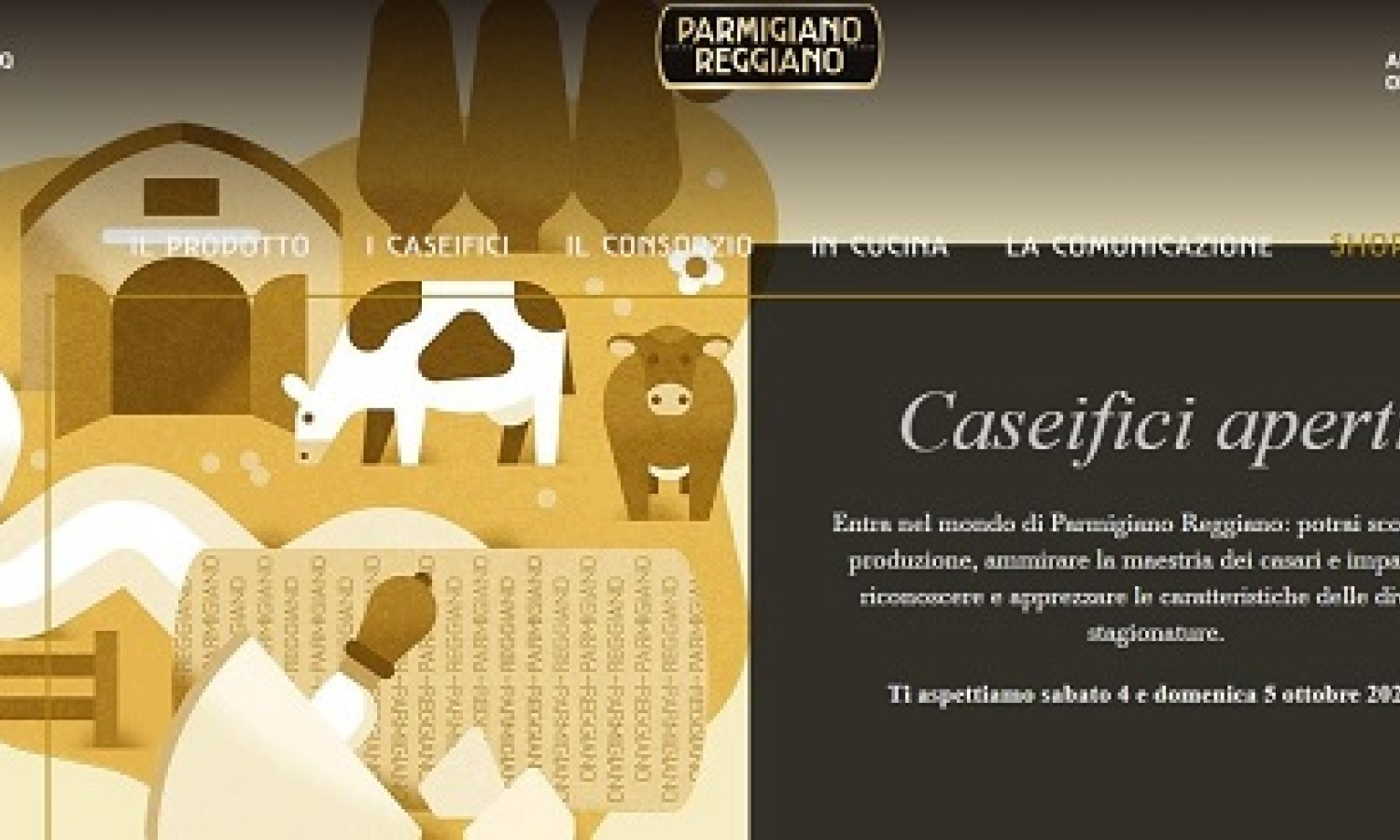 Parmigiano Reggiano: Caseifici aperti il 4 e 5 Ottobre